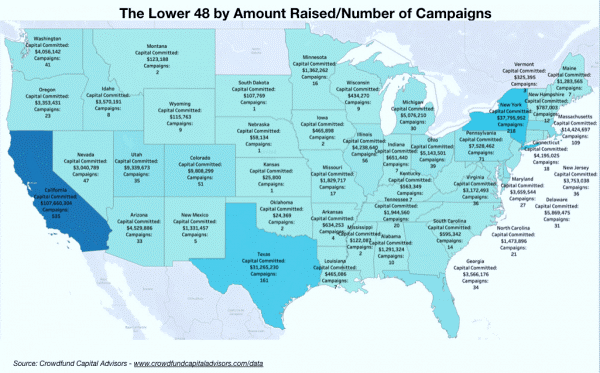 Equity Crowdfunding Map