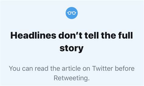 Twitter Headlines don't tell the full story