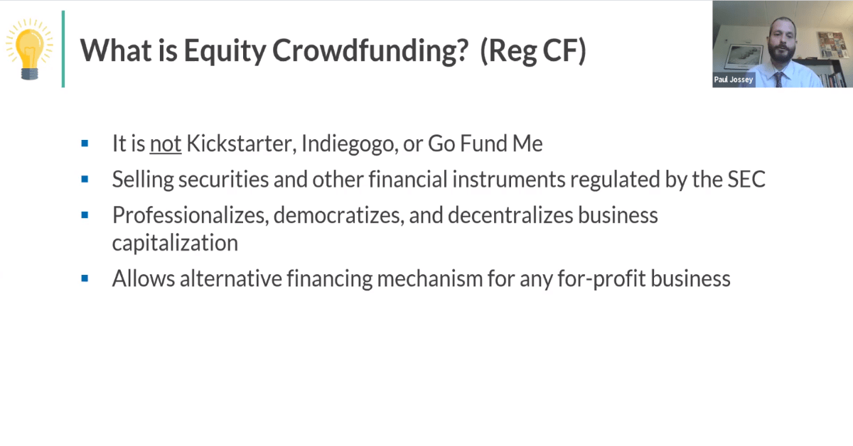Equity Crowdfunding Webinar