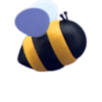 Bee text image