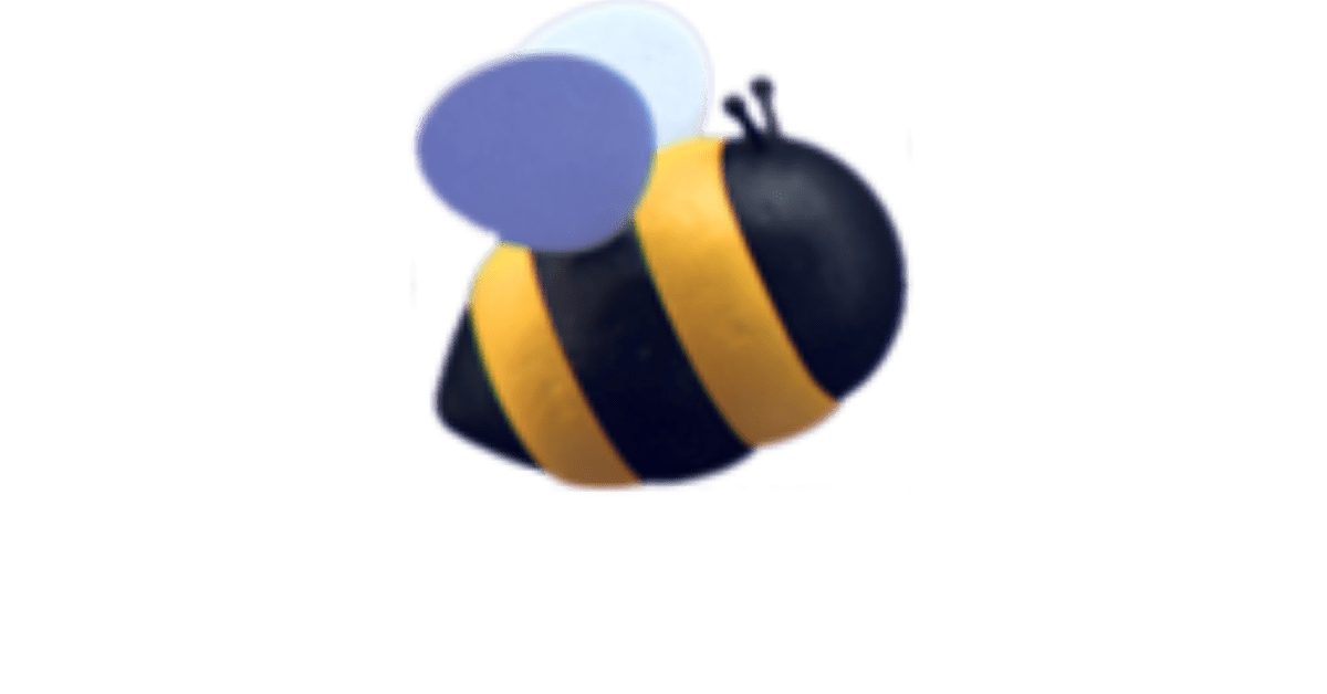 Bee text image